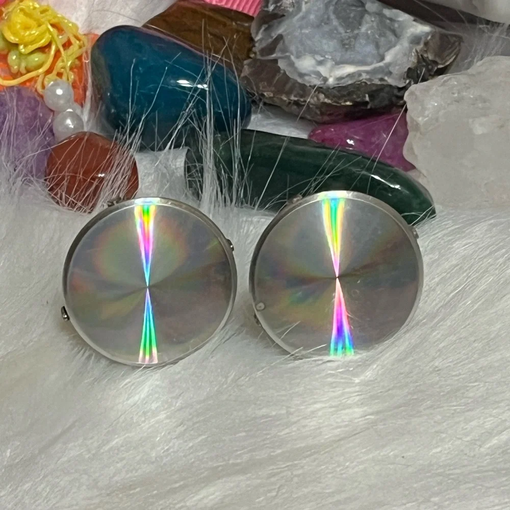 Vintage Holographic Cufflinks
